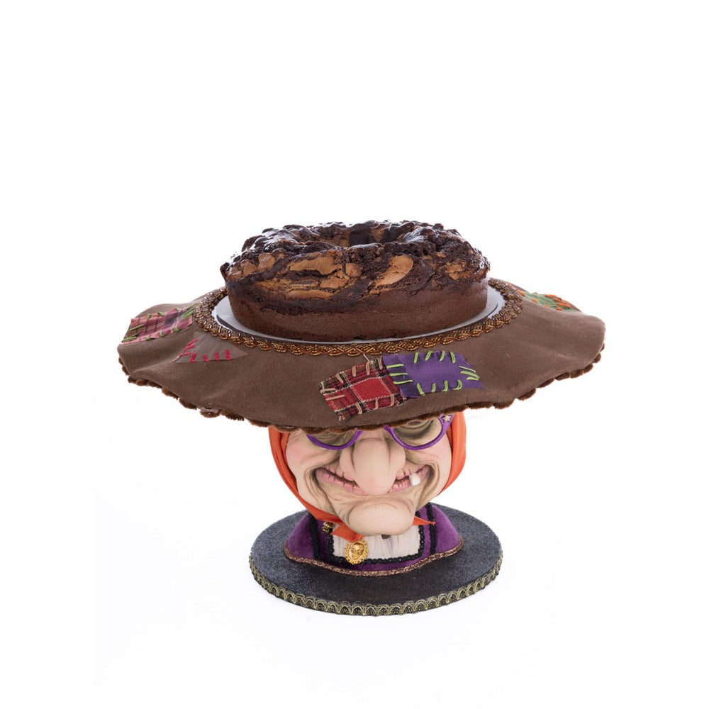 Witch Head Cake Plate by Katherine's Collection