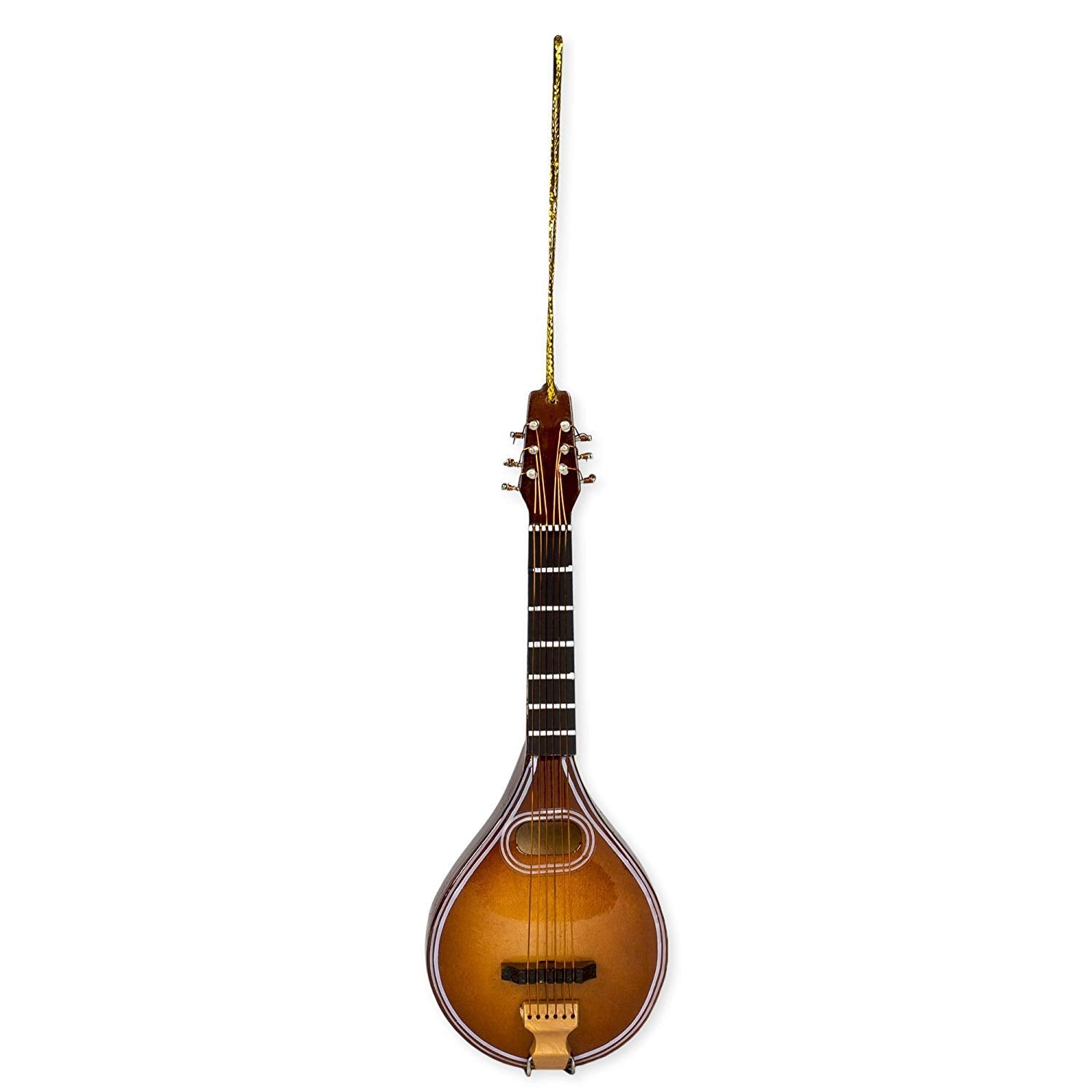 Mandolin Music Instrument Replica Christmas Ornament, Size 5 Inch