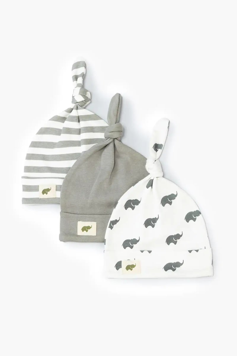3-Pack Caps - Grey