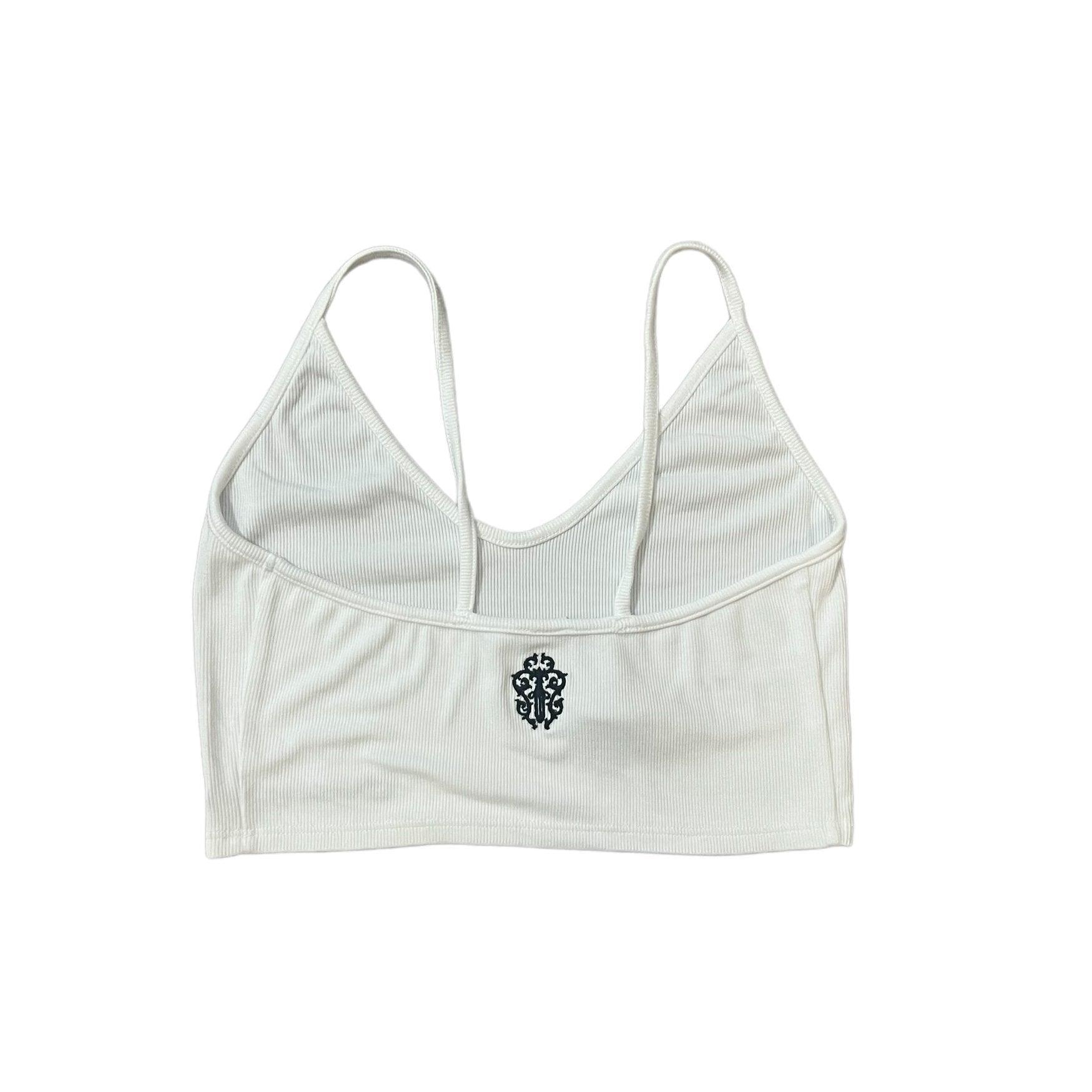 Women's Chrome Hearts Dagger Cropped Tank Top White (W)