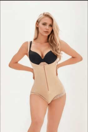 Women's Fajas Colombianas Shapewear for Women  Postpartum Tummy Control Bodysuit Full Body Shaper for Women Body Butt Lifter Panties  Zipper Straps Thong Bodysuit