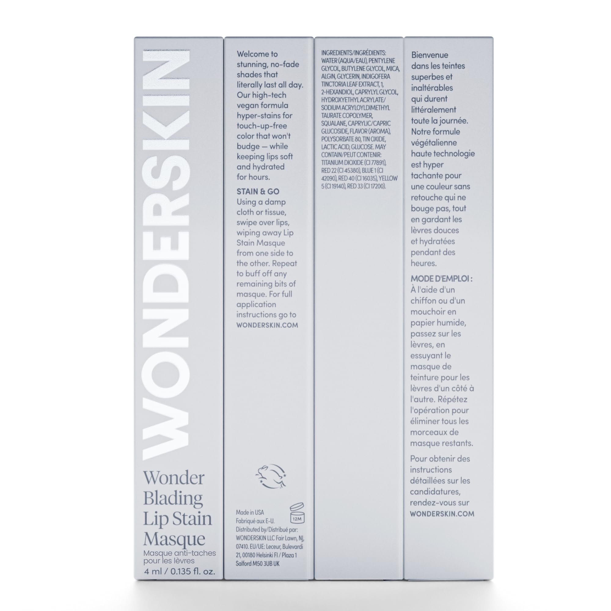 Wonderskin Wonder Blading All Day Lip Stain Peel Off Masque - Long Lasting, Waterproof and Transfer Proof Nude Lip Tint, Matte Finish Peel Off Lip Stain (Whimsical Masque)