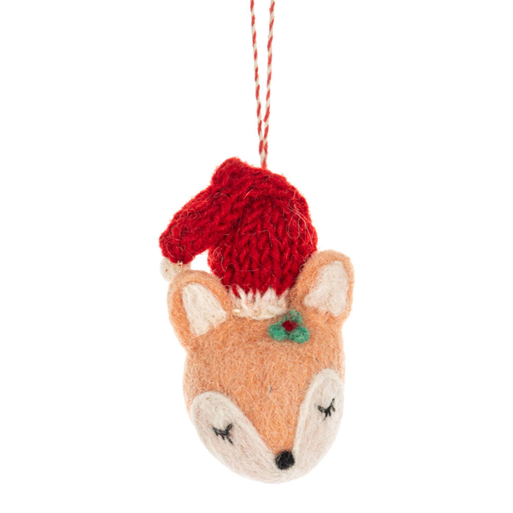 Felted Wool Winter Pal Ornaments Set of 3