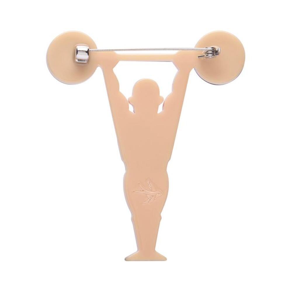 World's Strongest Man Brooch by Erstwilder