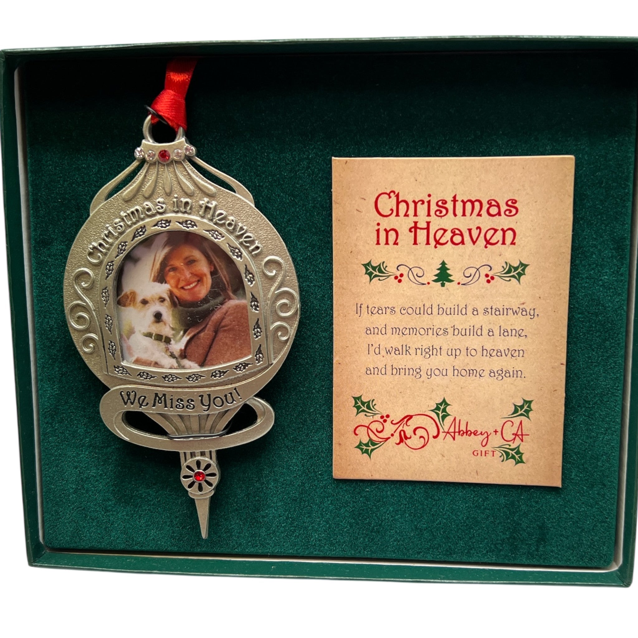 Christmas In Heaven Photo Frame Ornament