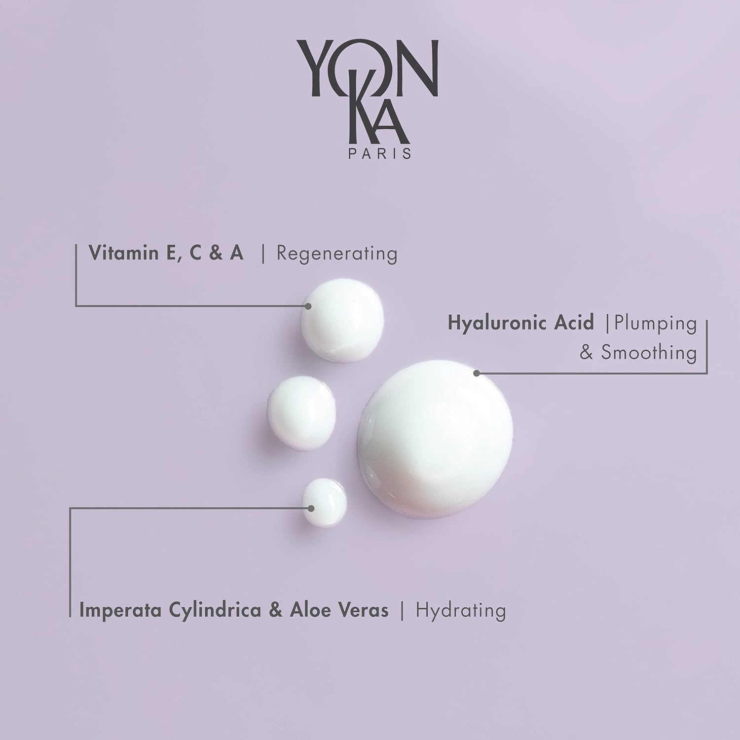 Yon-Ka Hydra No.1 Face Serum (30ml) Age Defense Skin Care, Intensive Hydration Booster with Hyaluronic Acid and Aloe Vera, Dry and Mature Skin, Paraben-Free