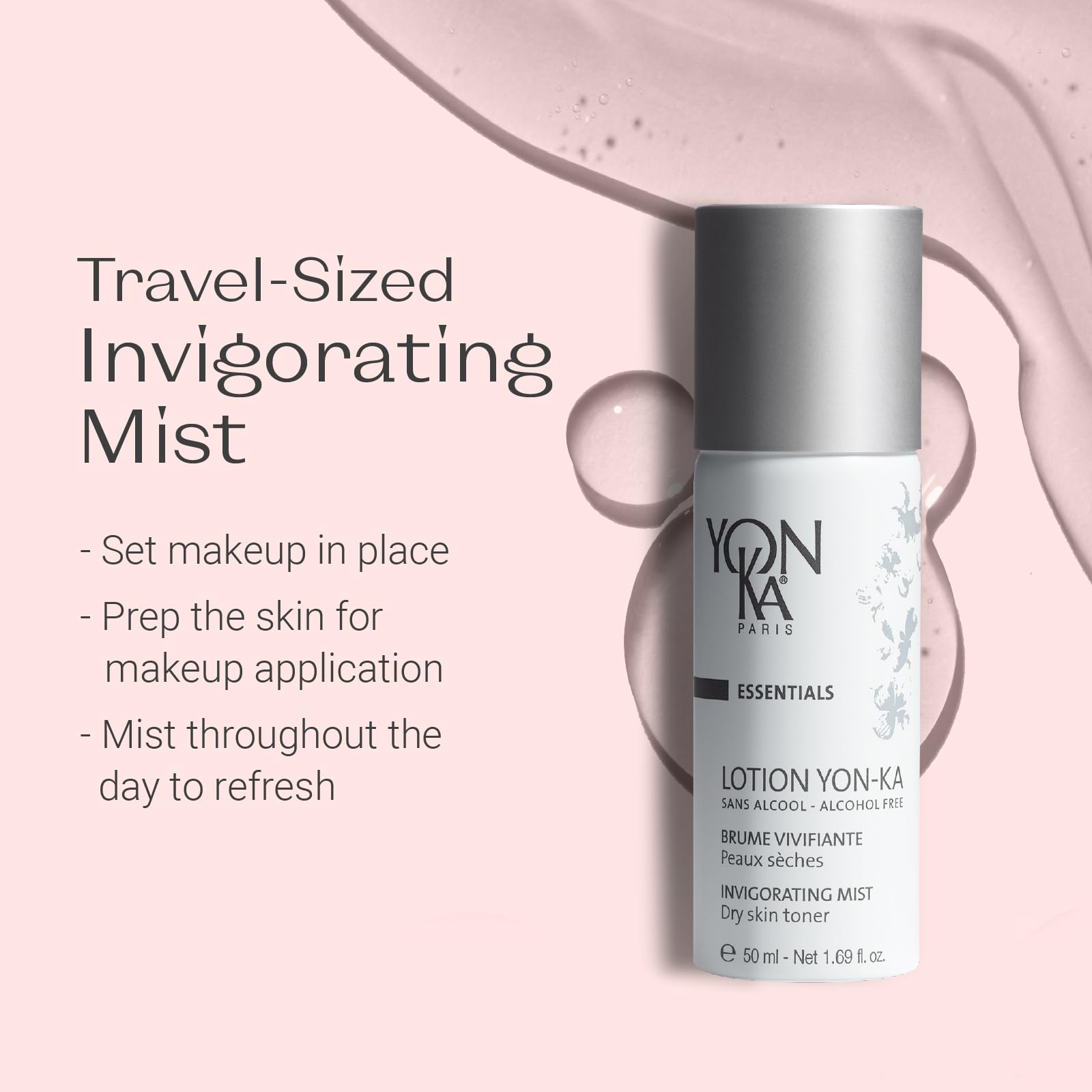 Yon-Ka Lotion PS Hydrating Face Toner (Dry & Sensitive Skin) Daily Face Mist to Refresh and Purify with Quintessence Essential Oils