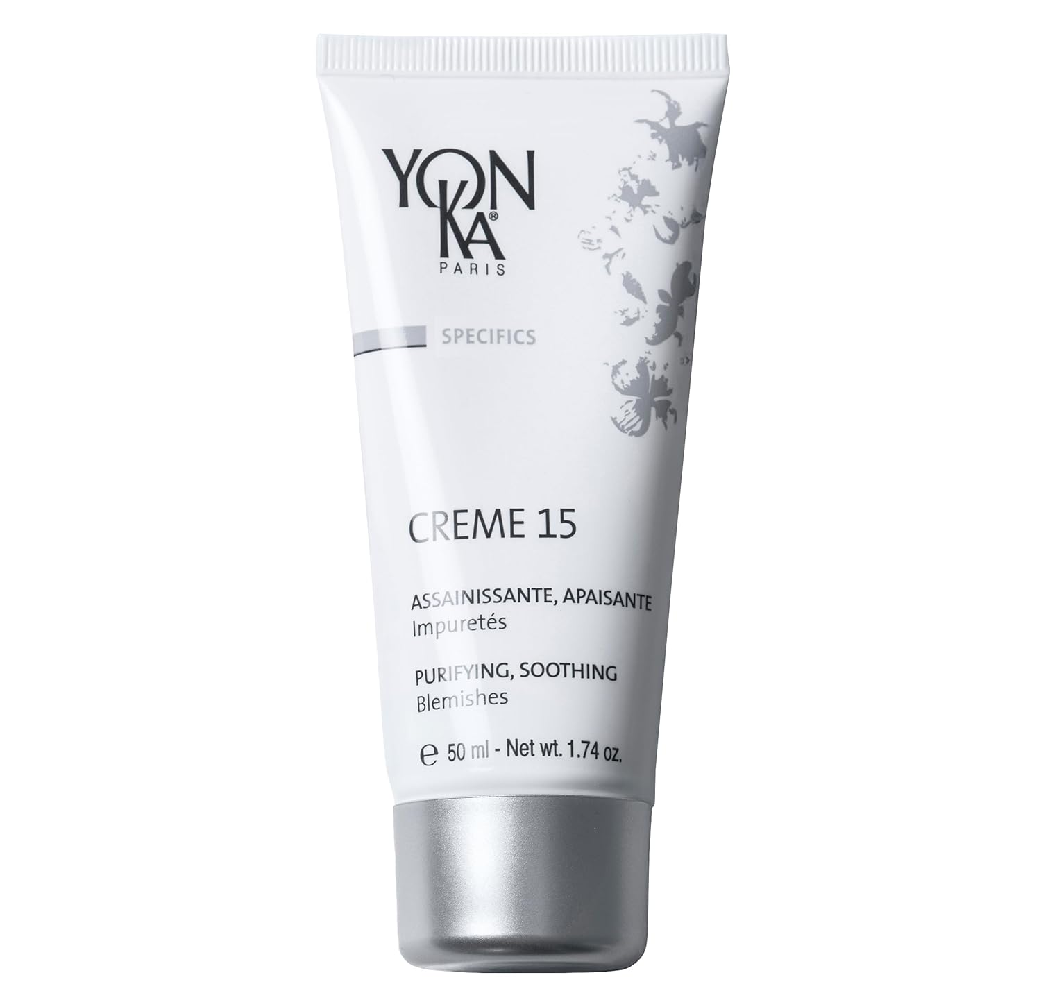 Yon-Ka Specifics Creme 15 (50ml) Acne Treatment Cream to Purify and Balance Blemish Prone Skin, Soothe Irritation with Chamomile, Paraben-Free