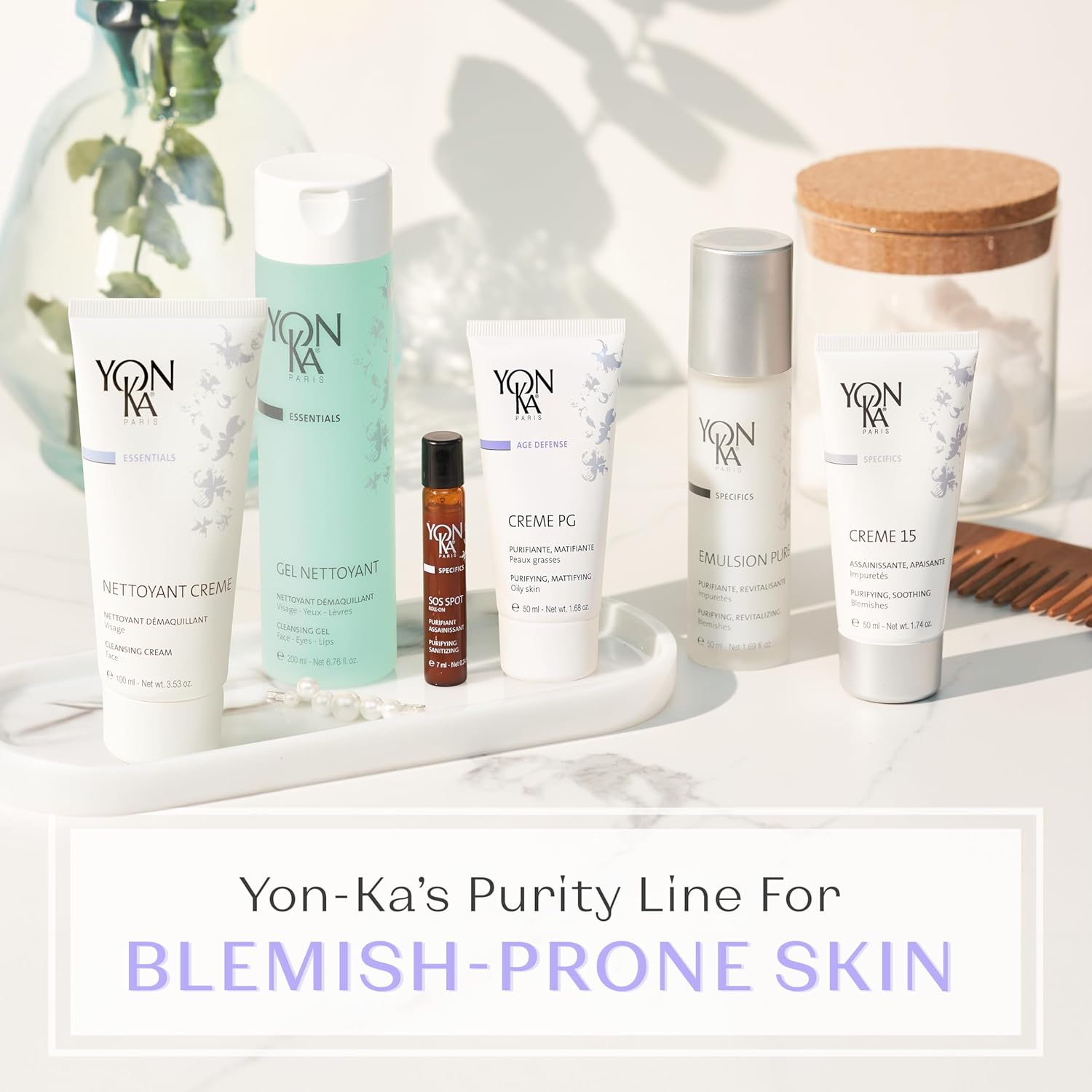 Yon-Ka Specifics Creme 15 (50ml) Acne Treatment Cream to Purify and Balance Blemish Prone Skin, Soothe Irritation with Chamomile, Paraben-Free