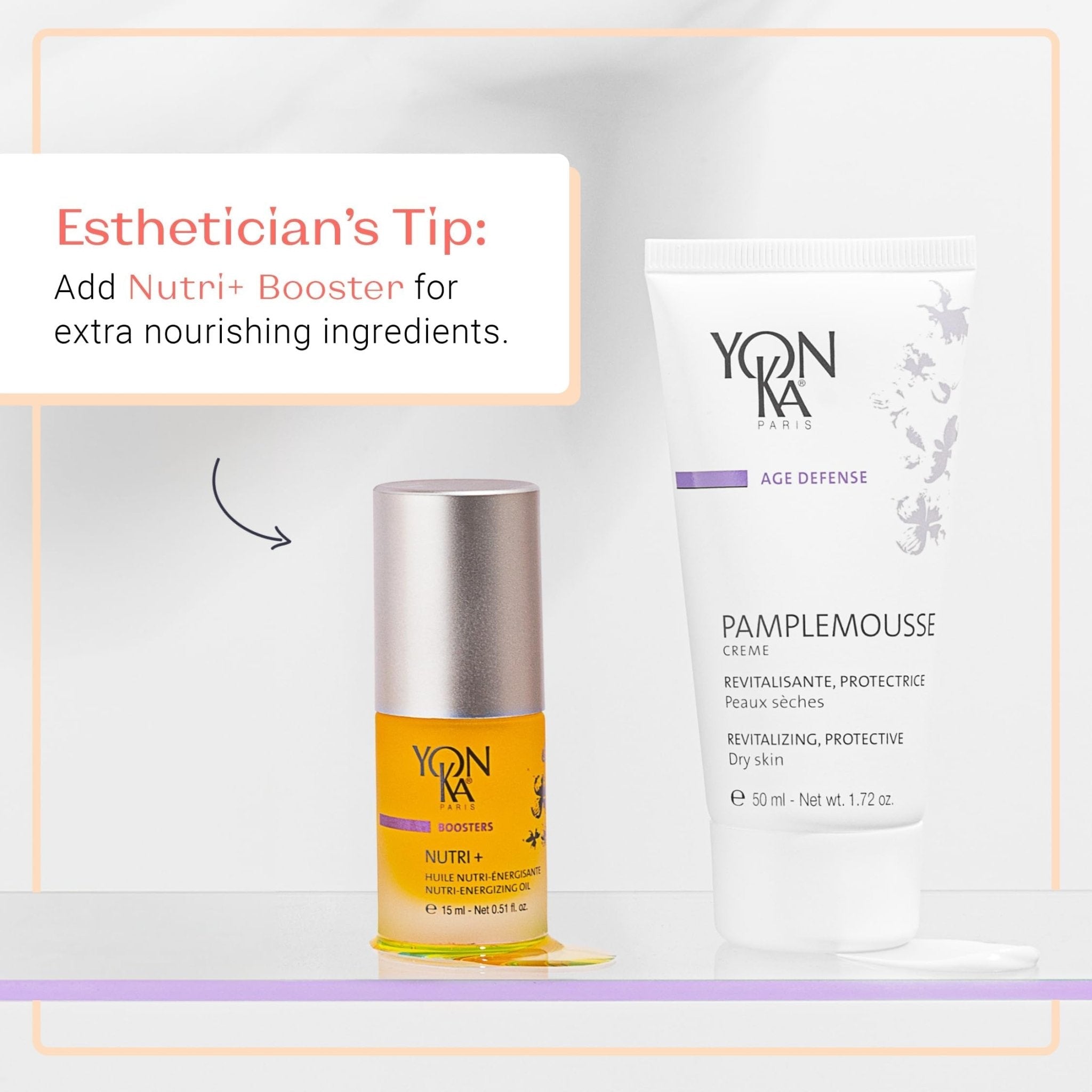 Yonka Pamplemousse Face Cream, Daily Hydrating Face Moisturizer, Lightweight Lotion with Vitamin C, Paraben-Free