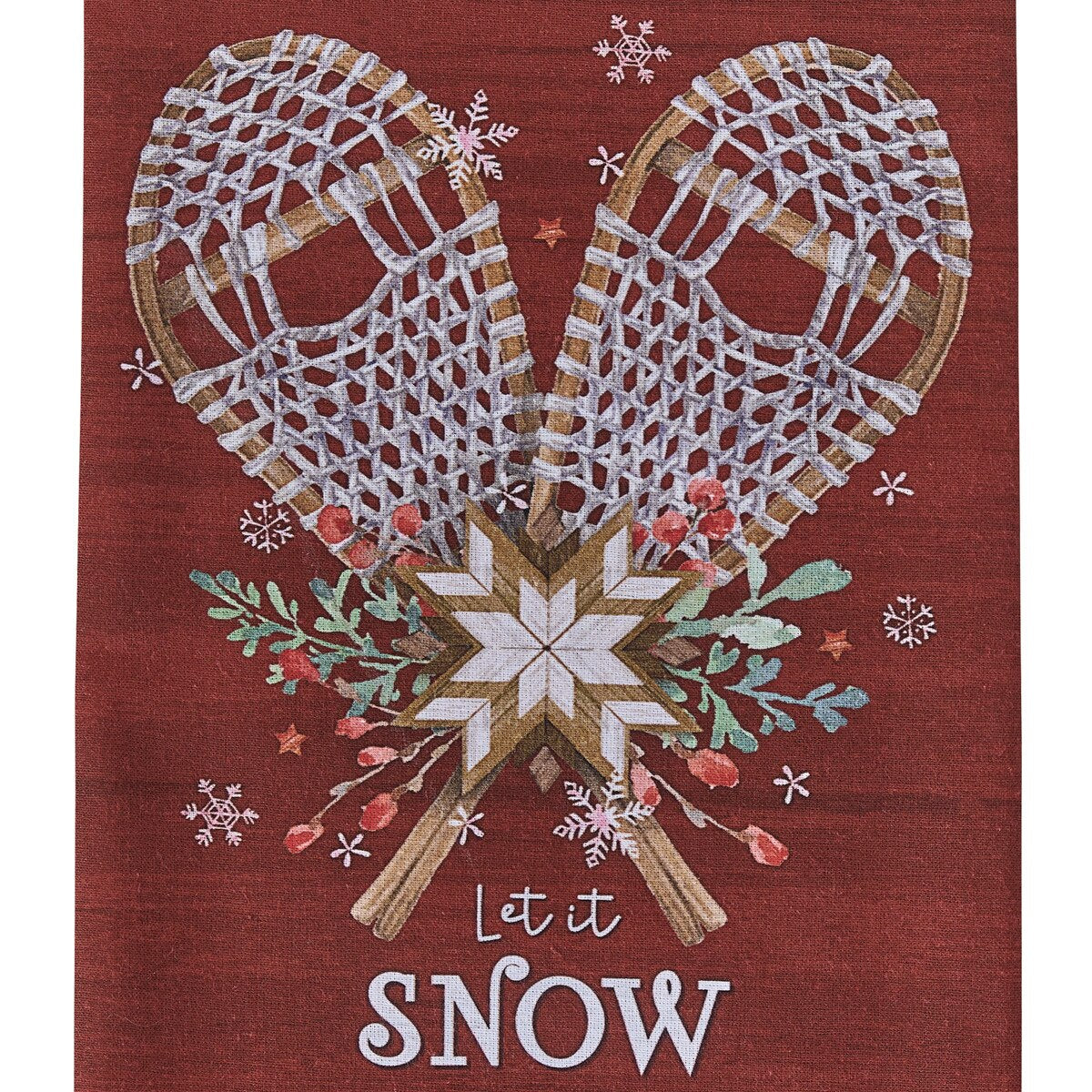 Let It Snow - Printed Dishtowel