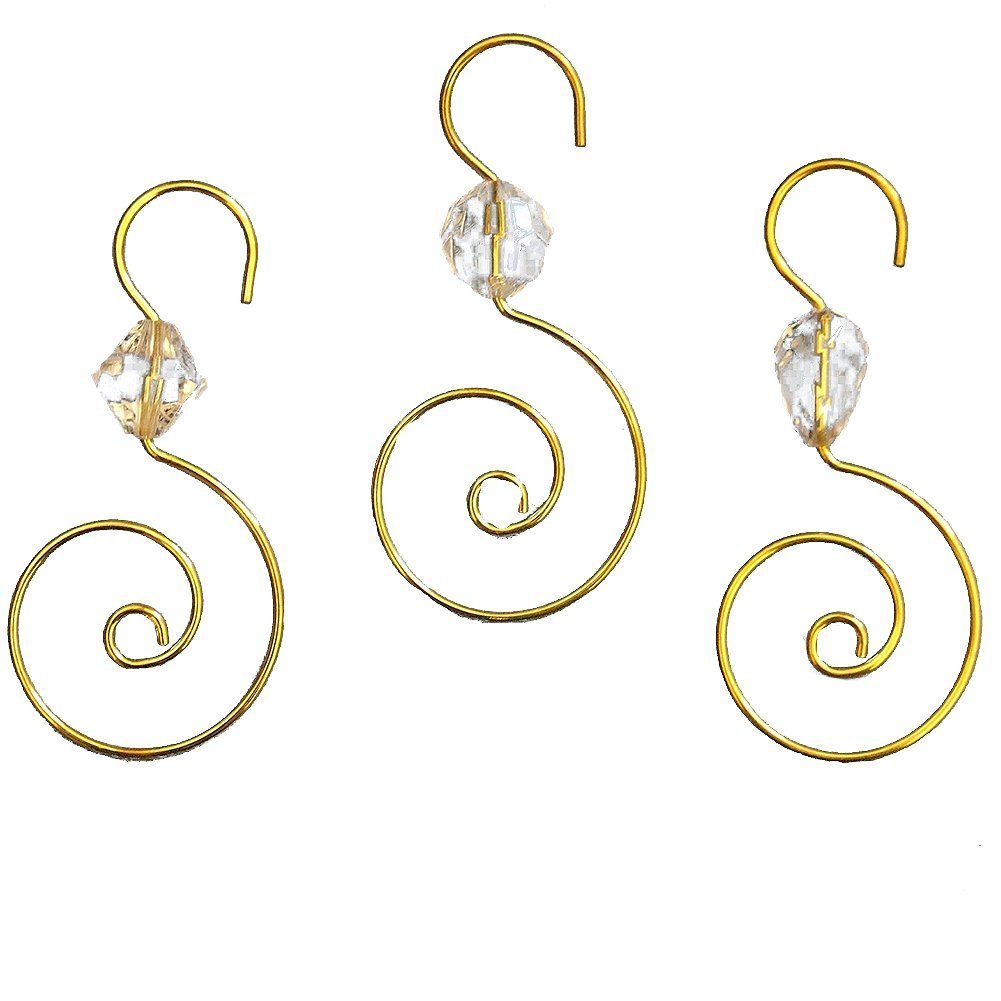 Clear Acrylic Ornament Hooks 24Pc - 2.25"