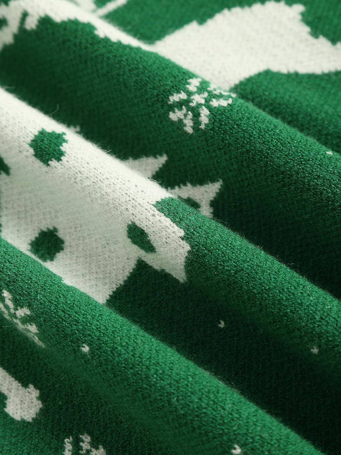 ZAFUL Women Christmas Sweater Oversized Pullover Sweaters Casual Loose Long Sleeve Knit Tops