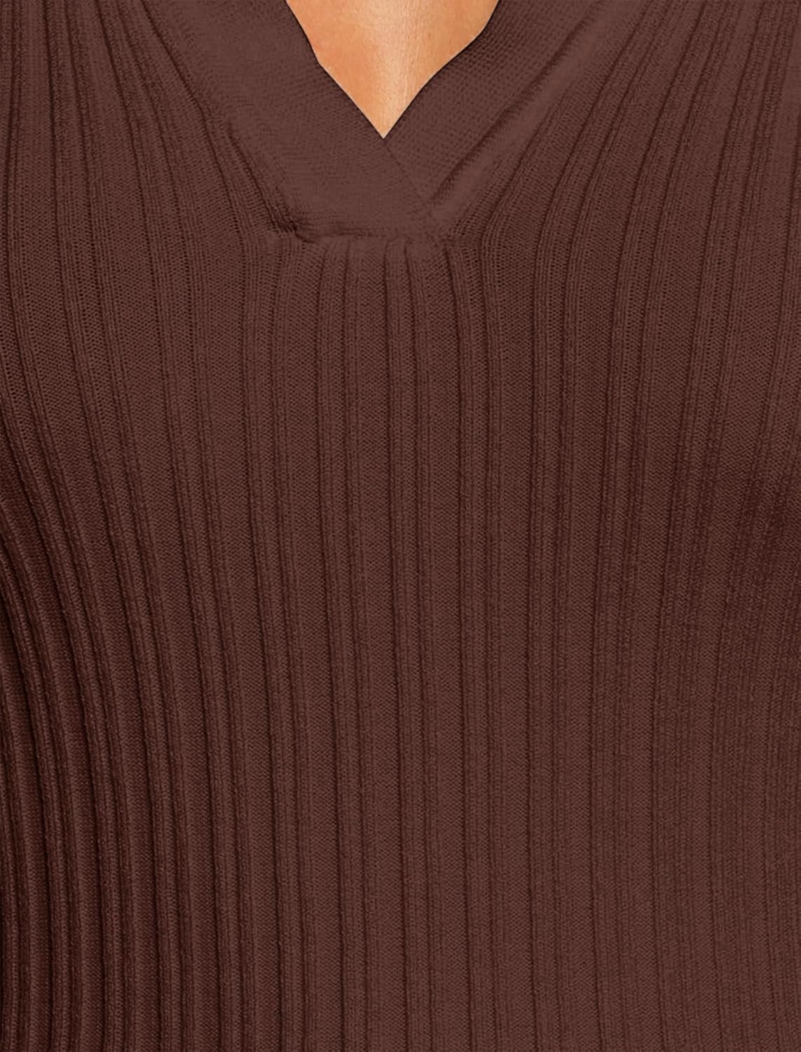 ZAFUL Womens Long Sleeve V Neck Sweaters Collared Ribbed Knit Tops Pullover Polo Sweater Shirts 2025 Fall Trendy Outfits