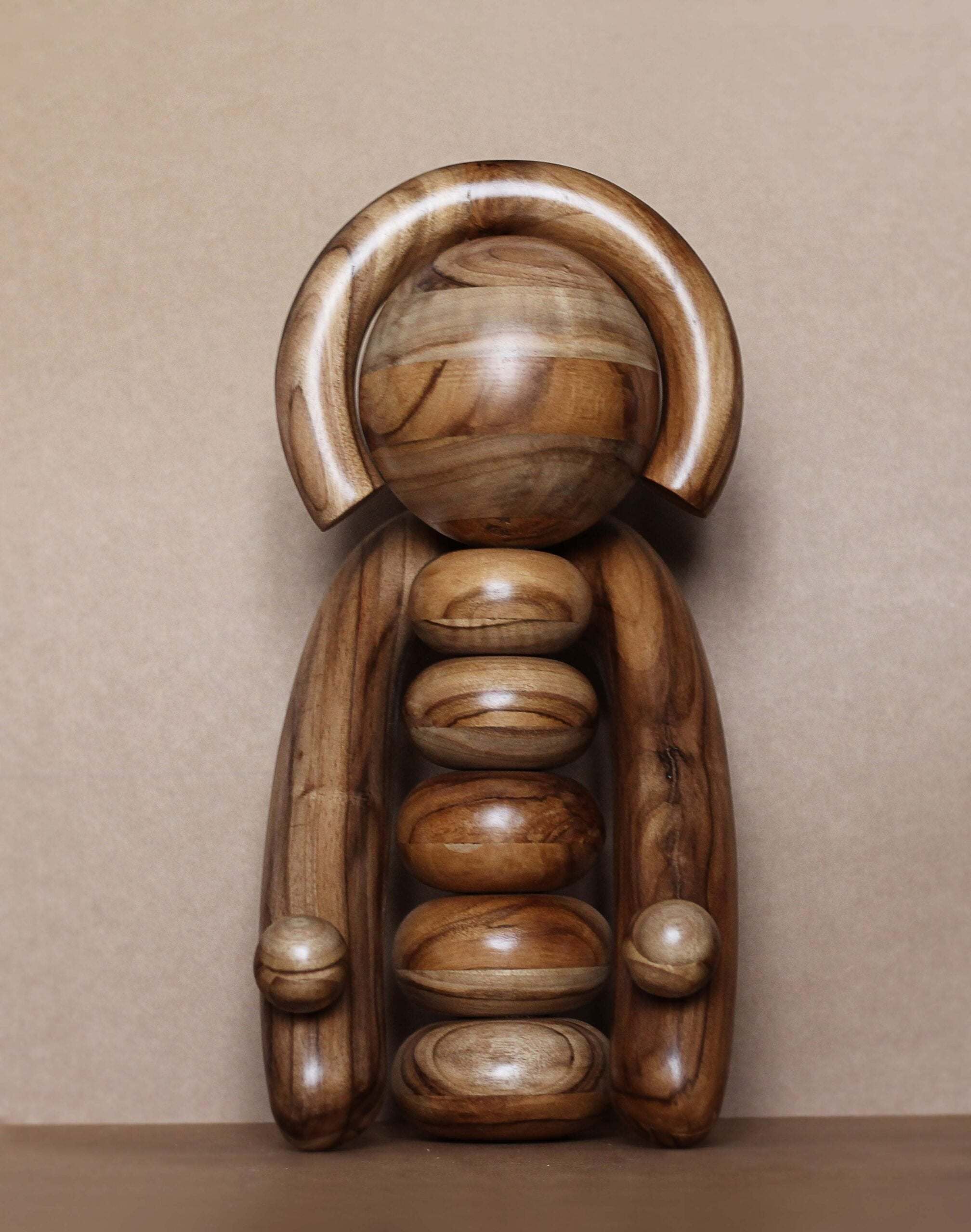 EARTH Totem - Wooden Sculpture