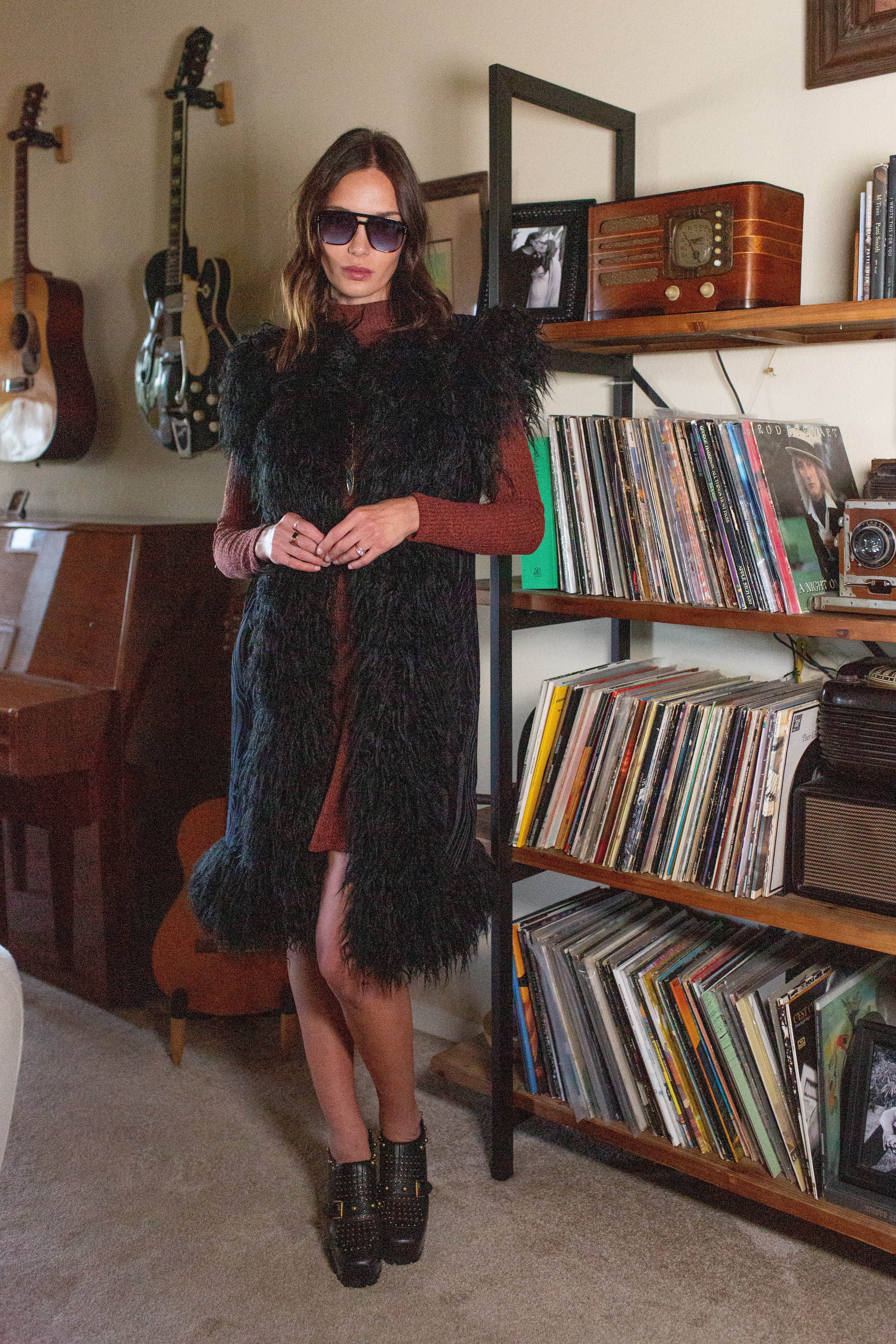 Zenobia Psyche Faux Fur Trim Vest (PRE-ORDER)