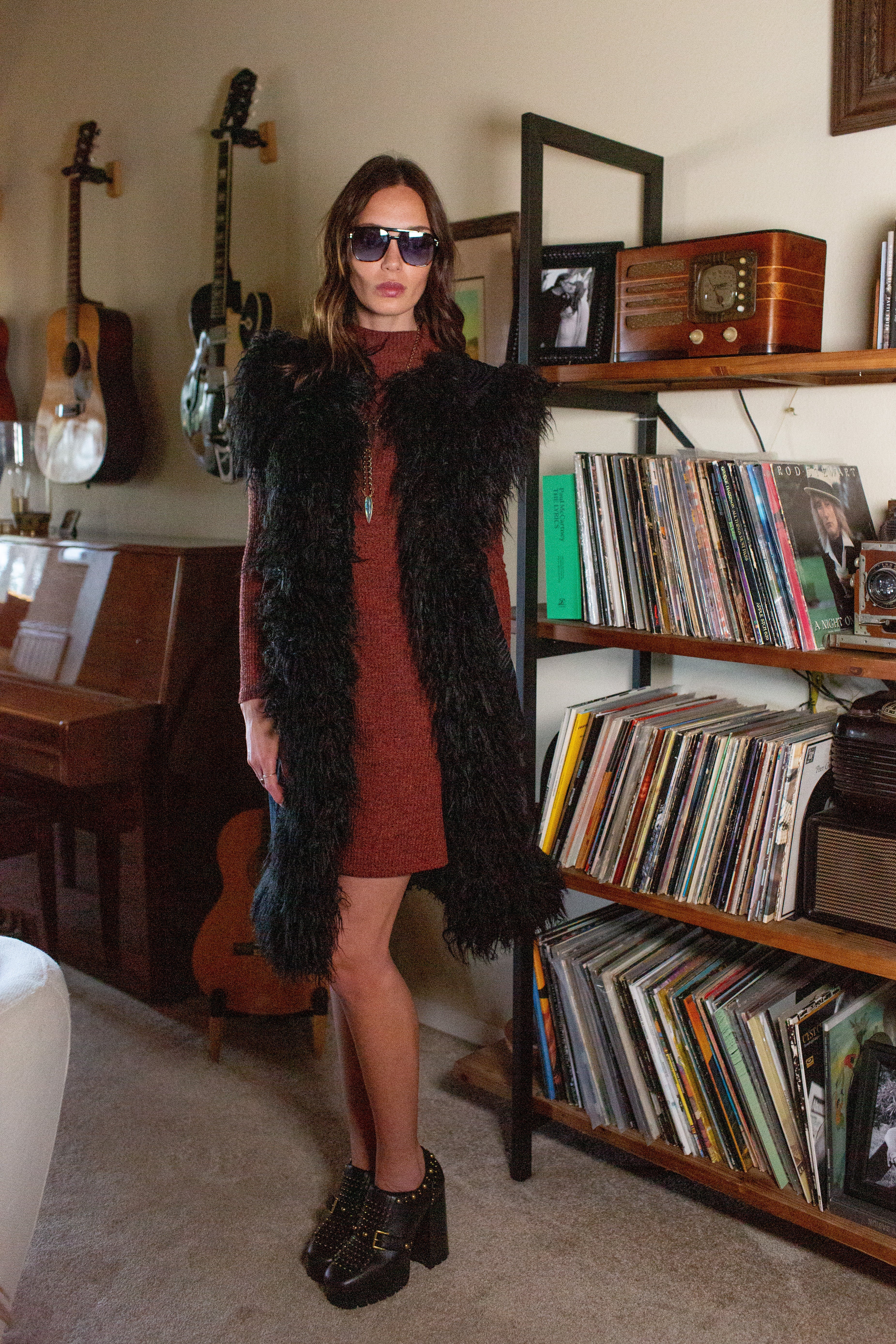 Zenobia Psyche Faux Fur Trim Vest (PRE-ORDER)