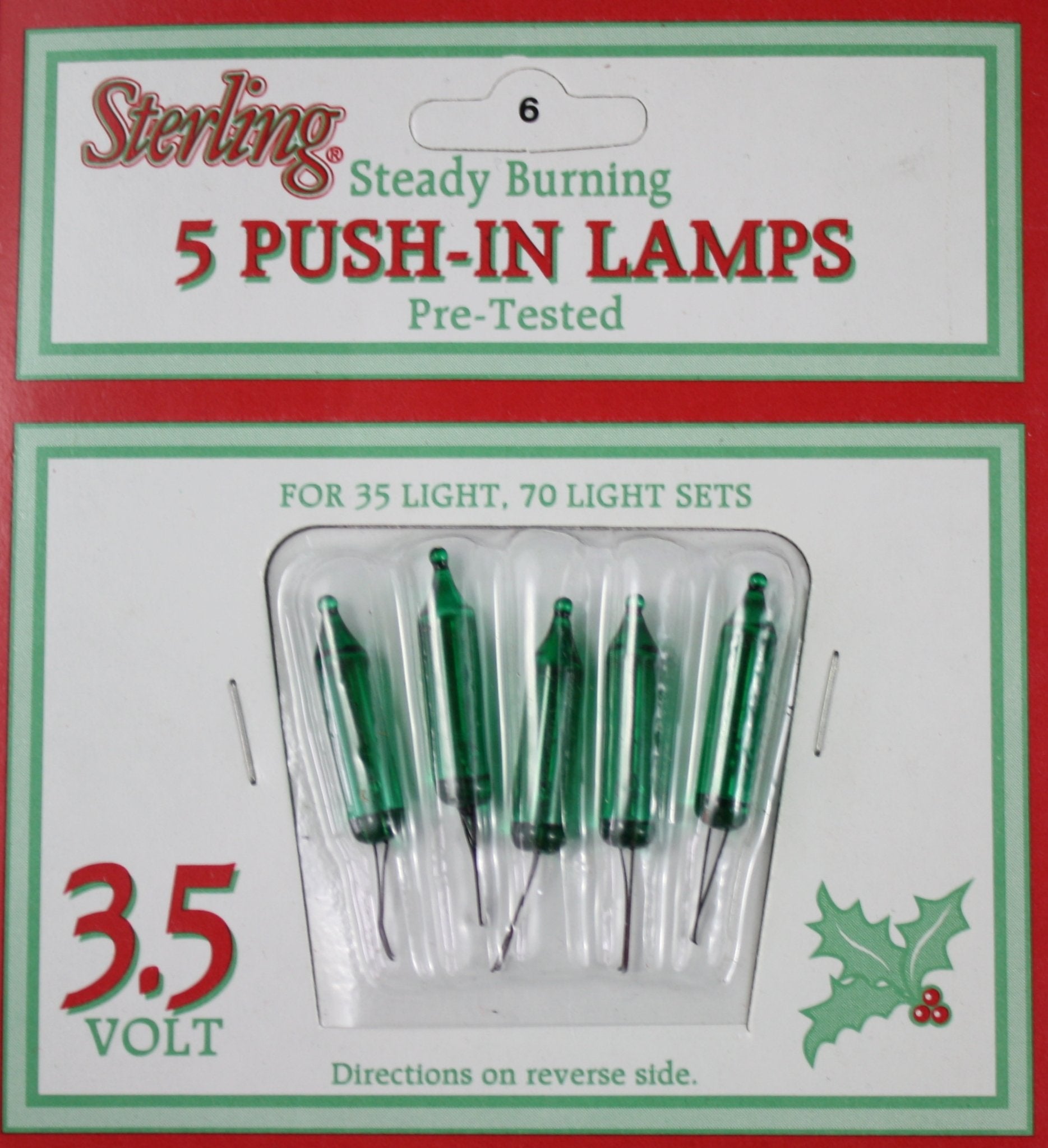 Solid Assortment: 3.5 Volt Bulb - Red