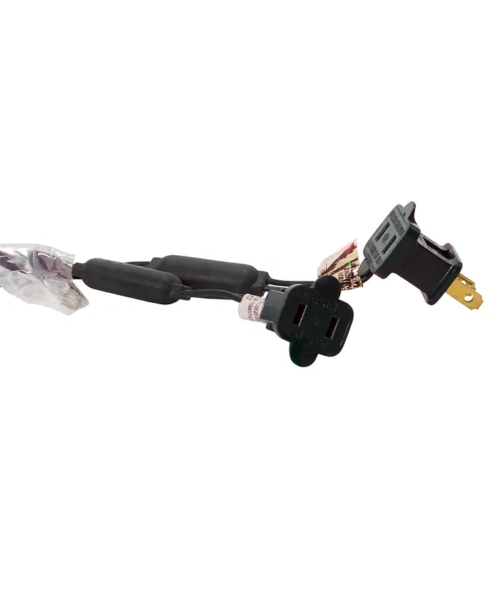 50-Light 5MM Amber Frost LED Black Wire Light Set